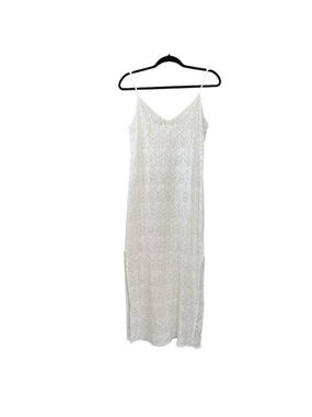 KOY RESORT Crochet Sleeveless Midi Maxi Swimwear Coverup Dress